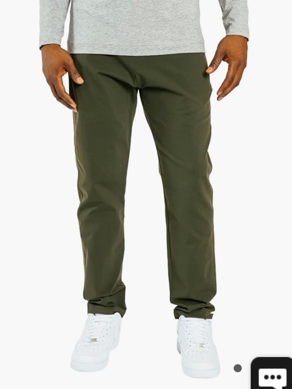 Public Rec Olive Green Men's Slim Casual Pants